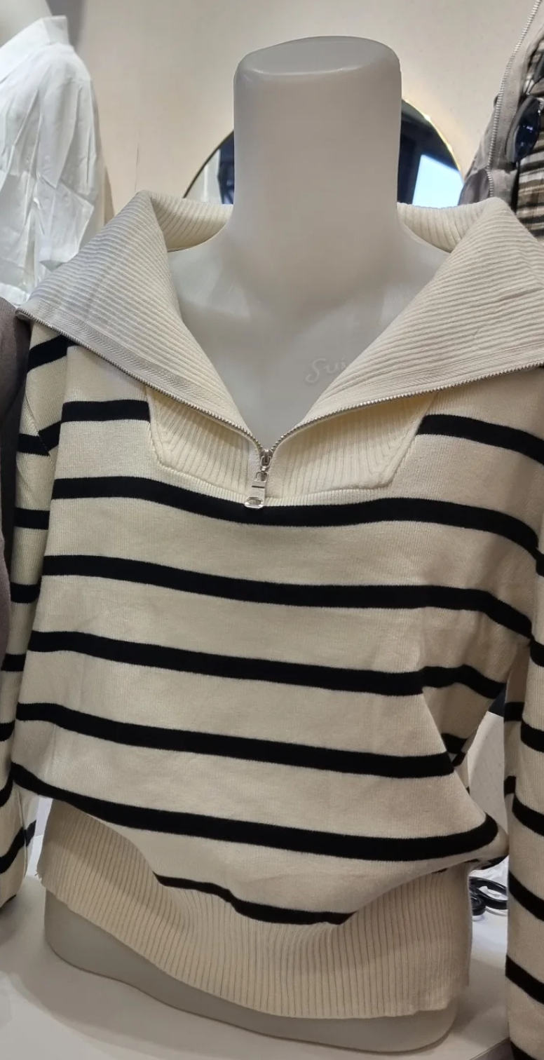 Striped Knit Sweater